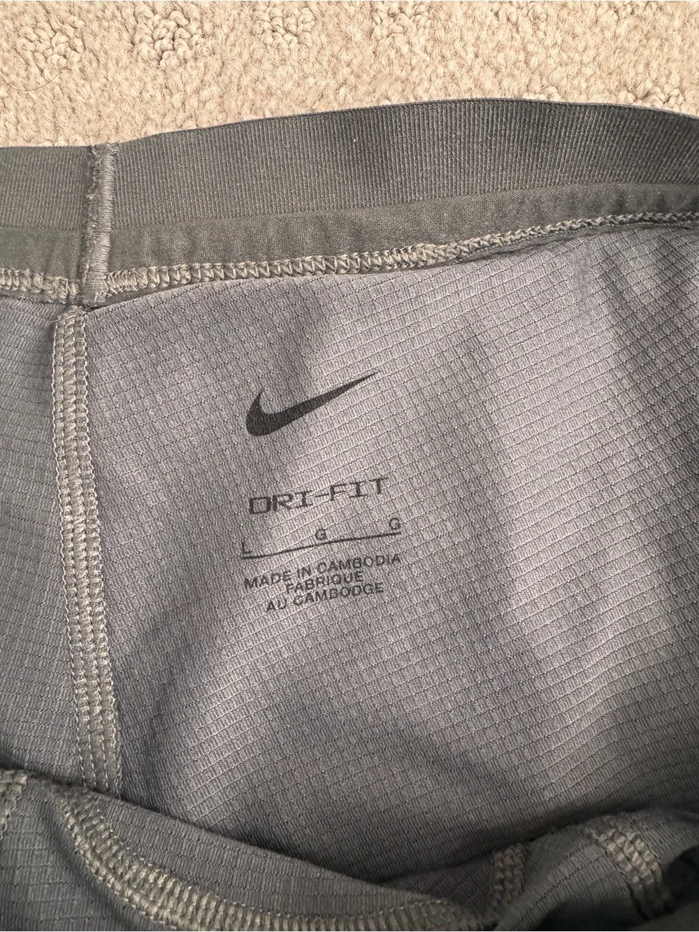 Nike Men’s Light Gray Running Shorts